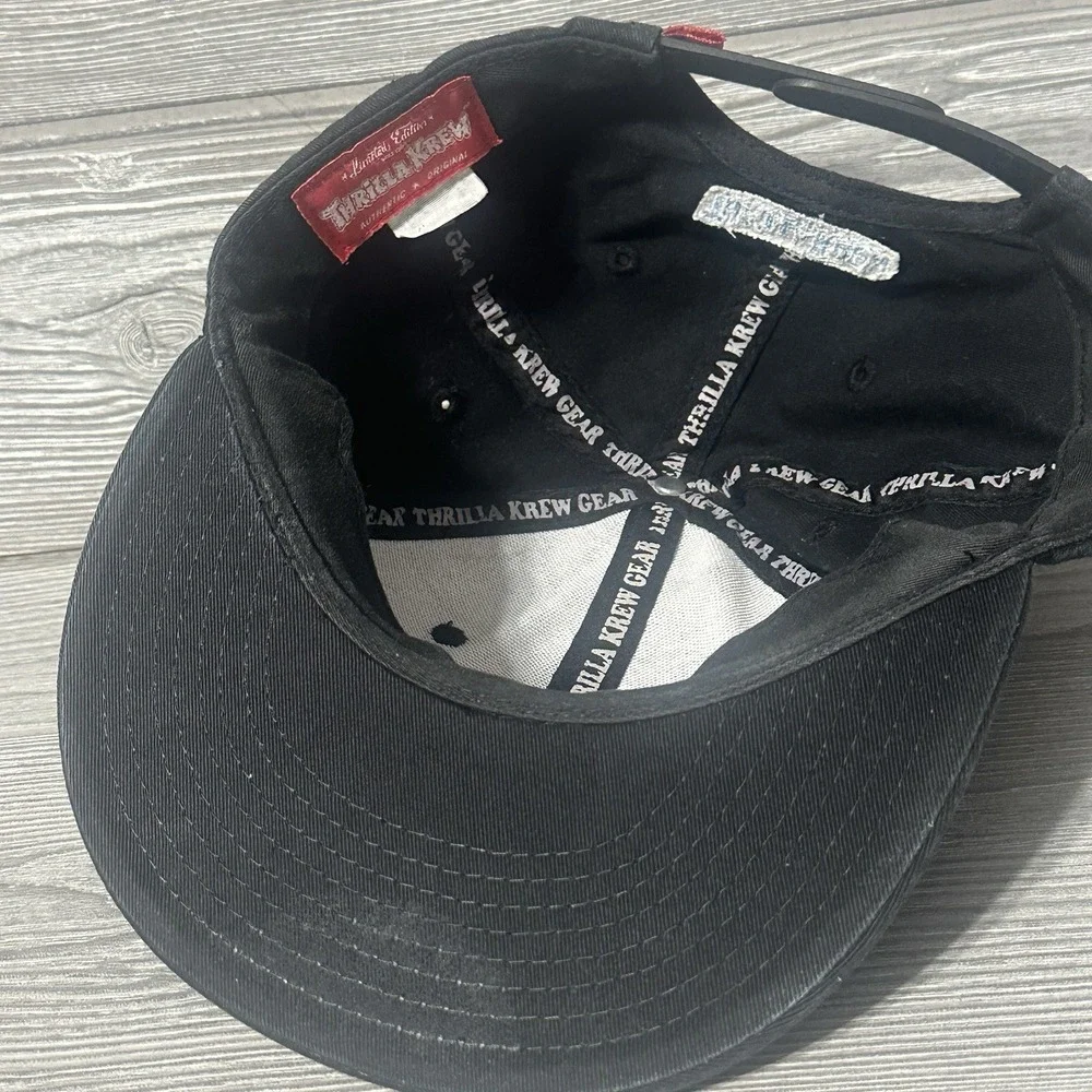 Thrilla‎ Krew Baseball Hat Cap SnapBack Black Walking Monkey Limited Edition